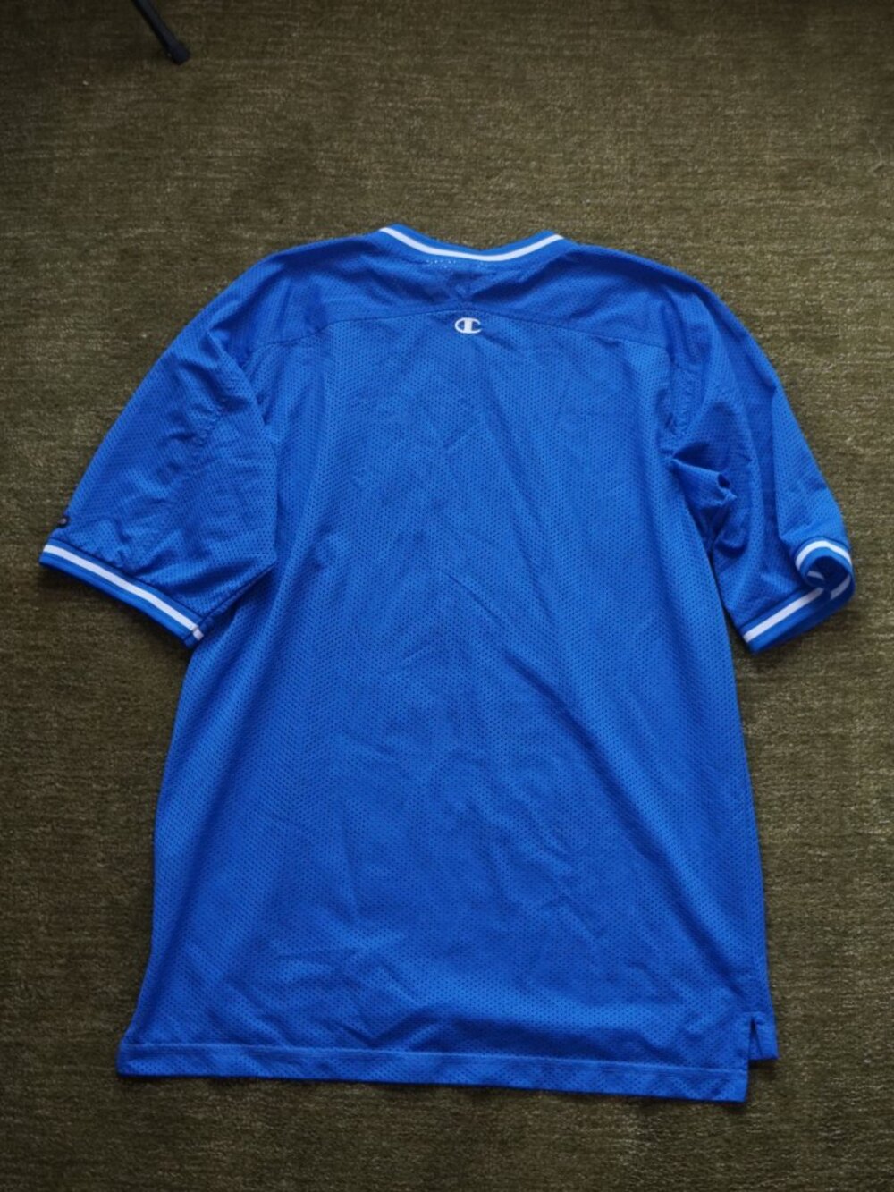 Champion Cobalt Blue V-Neck Mesh Sporty Top - Picture 6 of 7